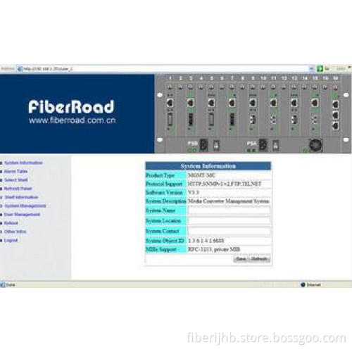 OAM 10 / 100M Web-smart Manageable Media Converters Softwar